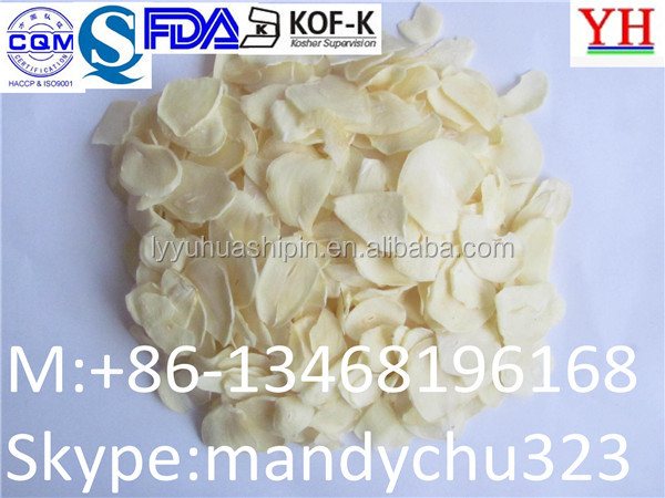2014 new crop of dried garlic flakes in China-Yuhua foods