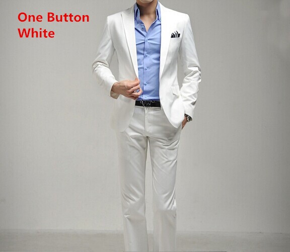 one button white