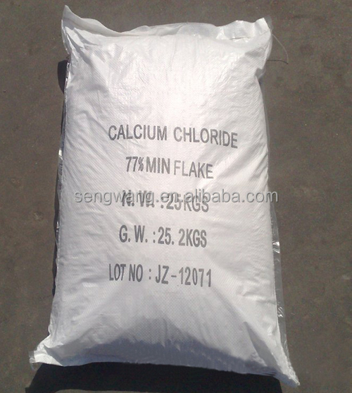 white flakes calcium chloride dihydrate 77% competitive price