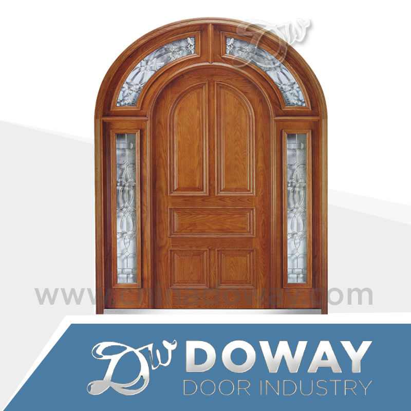elegante glas modernen design holz luxus villa eingangsbogen tür