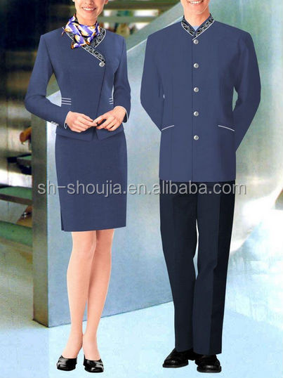 女性のためのカスタムホテル受付制服/の男性仕入れ・メーカー・工場
