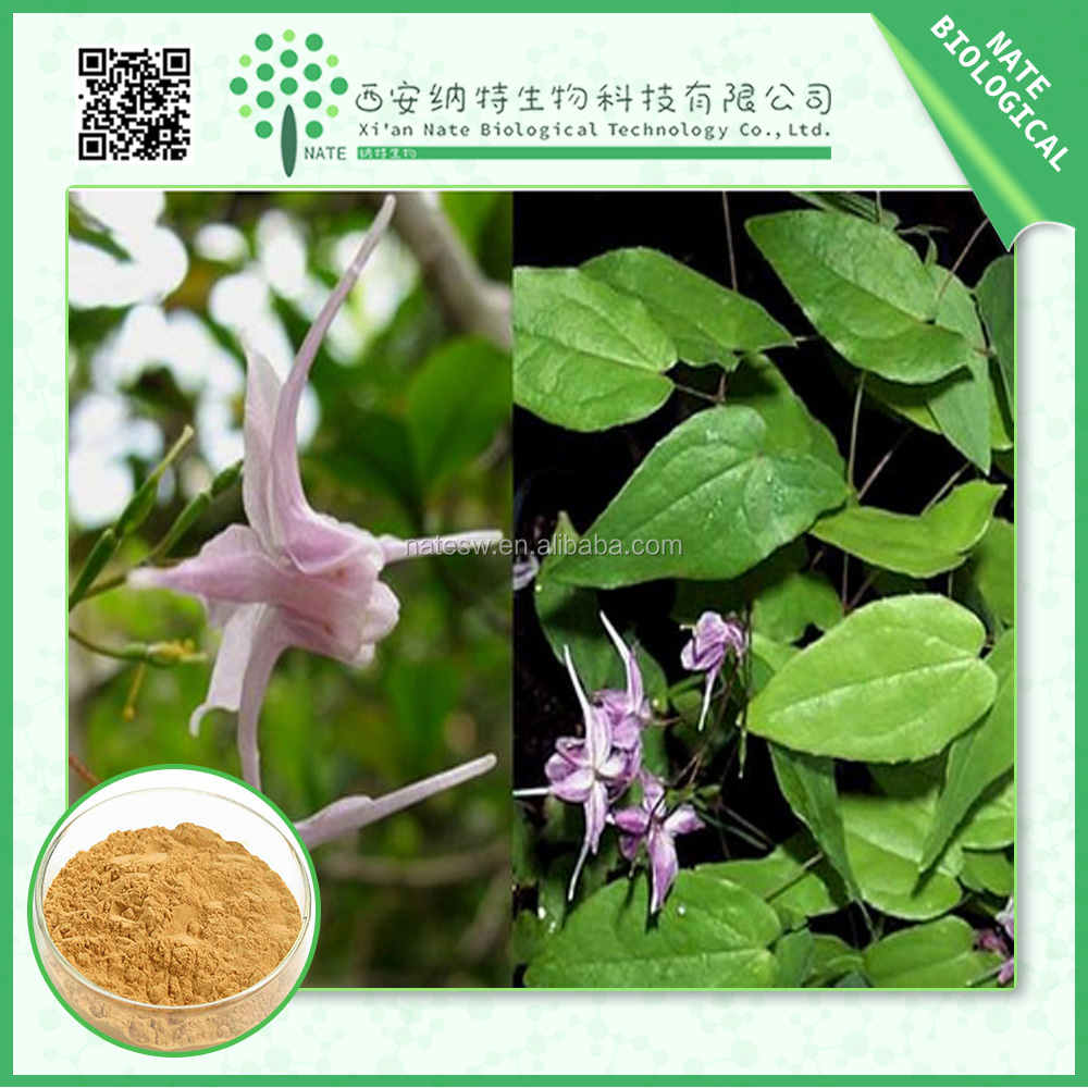 gulf weed,weedkiller horny goat weed extract icariin 60% and icariin 50% 489-32-7 for