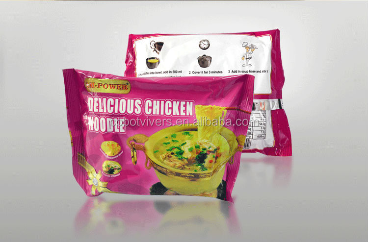 fried instant noodle with soup powder inside