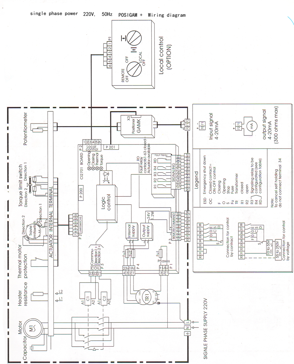 Bernard Remote Control Electric Actuator As50 - Buy ... auma actuator wiring diagram 
