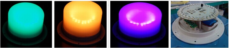 Glowing led champagne bucket light