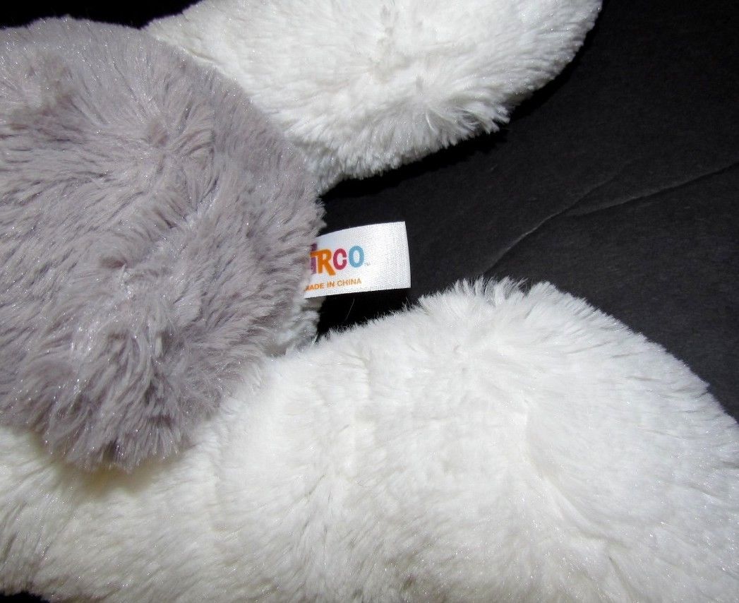 grey stuffed dog