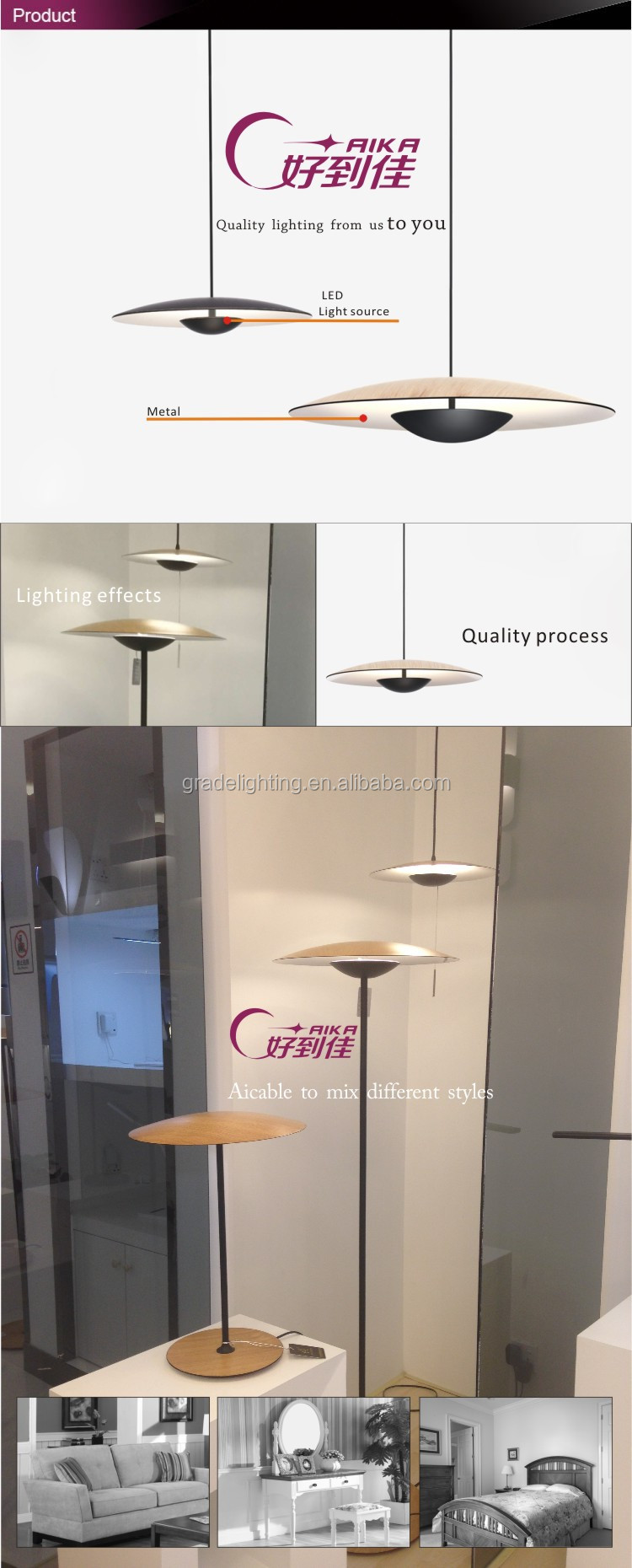 シンプルでモダンな設計されたledペンダントライト、 ledシーリングランプホテルや自宅にまた、 レストランの装飾仕入れ・メーカー・工場
