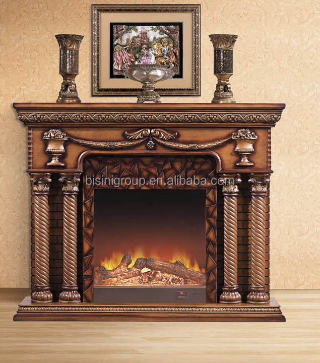装飾的な木製のフレームと電気暖炉bf09-42066装飾炎問屋・仕入れ・卸・卸売り