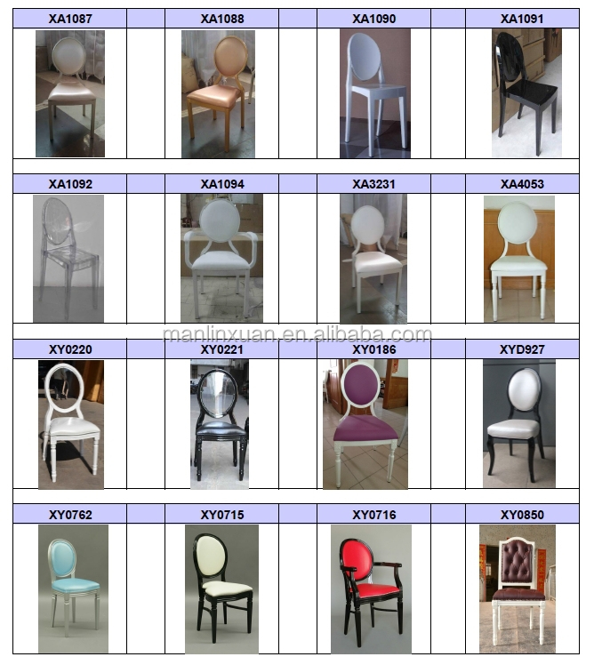 インターチェンジアクリルバックxd1003-2ルイの白い椅子結婚式のための仕入れ・メーカー・工場