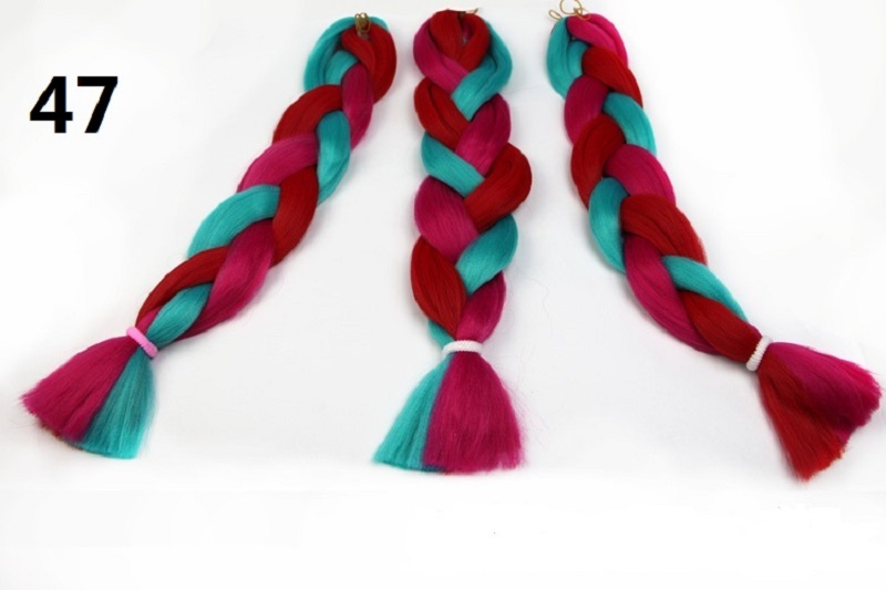 高品質合成バルク安い合成編みの髪を編みの髪2brading髪色の合成 問屋・仕入れ・卸・卸売り