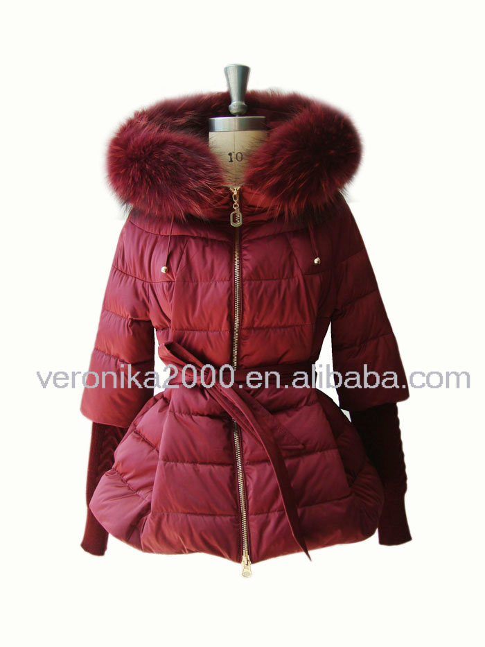 ファッショナブルなダウン2015新しいスタイルの冬のコートの毛皮のジャケット仕入れ・メーカー・工場