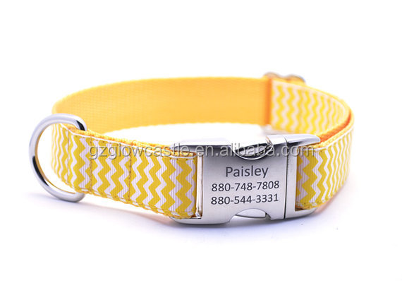 Chevron Stripe Personalized Dog Collar (7).jpg
