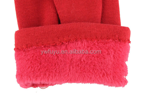 赤スパンデックスの綿ポリエステル手袋製造業者仕入れ・メーカー・工場