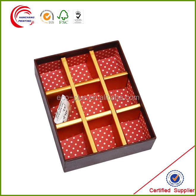 New design Chocolate bar box made in china