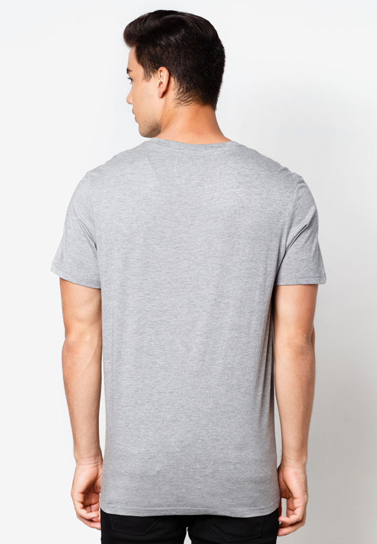 mens grey v neck t shirts