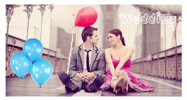 blue latex balloon for party decoration