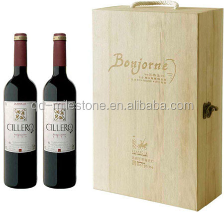 Champagne Single Bottle Wooden Wine Box