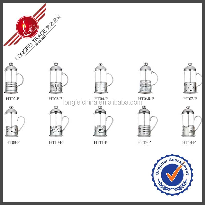 熱い販売のガラスと41.0リットル茶プランジャーマグコーヒーフレンチプレス問屋・仕入れ・卸・卸売り