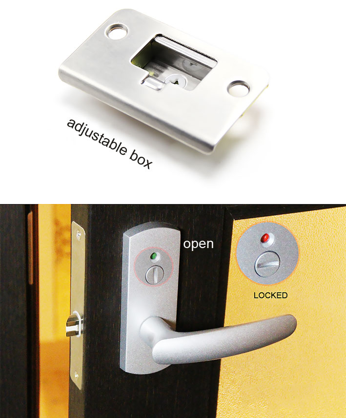 嶋﨑様岡﨑 Japanese Zamak Interior Door Lock Set - Silent & Durable