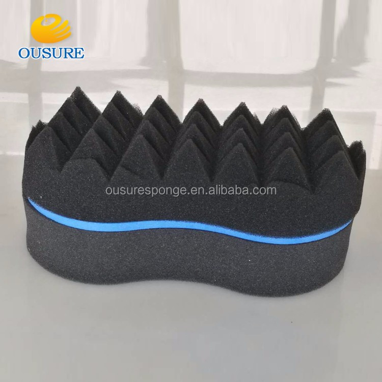 good quality dreads locking twist sponge/hair curl sponge brush