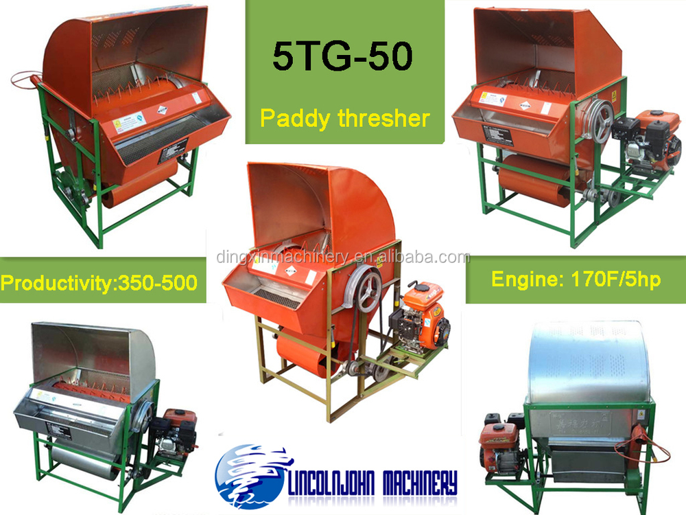 movable mini manual wheat paddy rice thresher in