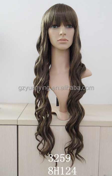 カネカロン2015のホットな新製品のためのインドの- 女性は- ヘア- かつら- 長い髪の中国セックスウィッグ問屋・仕入れ・卸・卸売り