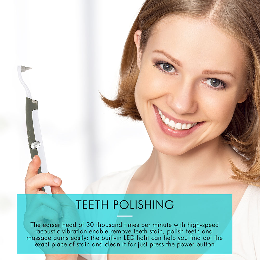 Hailicare Teeth Polishing 3 In 1 Multifunction Sonic Dental Stain