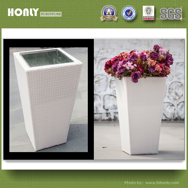Garden alum frame product zinc garden PE rattan planter planter