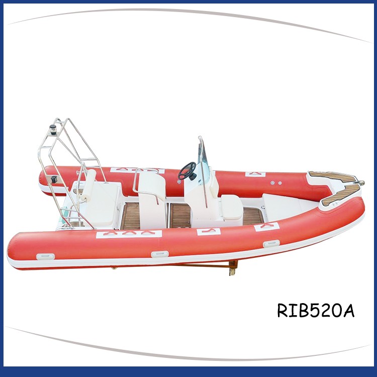 Red_rigid_inflatable_boat_ss_roll_bar_teak-floor_RIB520A-3