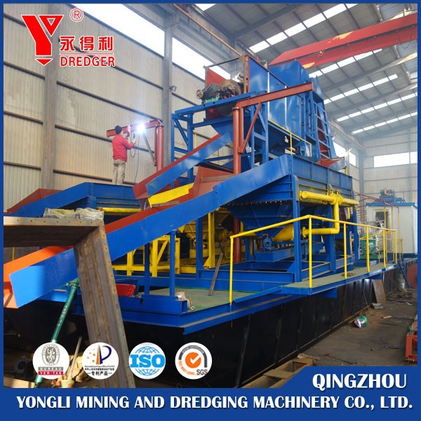 bucket type diamond dredger