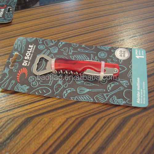 Red Wine corkscrew and Rabbit corkscrew set with black corkscrew and foil cutter