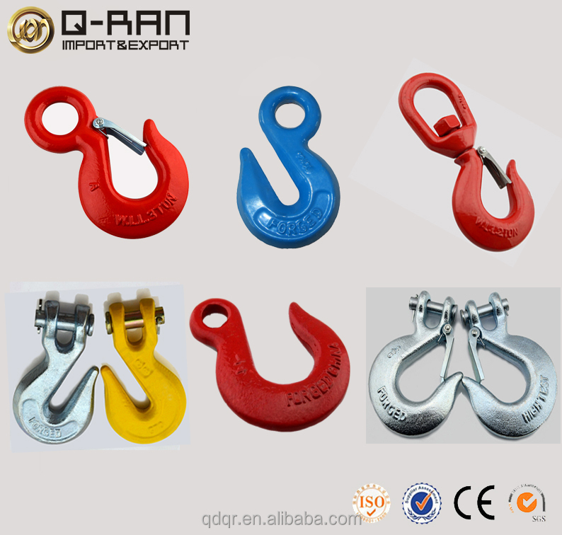 Crane Lifting Forged S-320 Small Eye Hooks with Latch - China