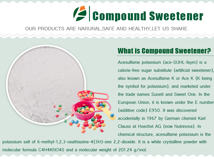 Compound Sweetener ( E950,E951,E952,E954) Natural Acesulfame Aspartame ...