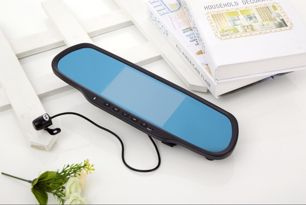 ROGA LX51S Factory Directly supply 5 inch automotive dual lens dvr unique car rearview mirror dvr with speed cam GPS navigation