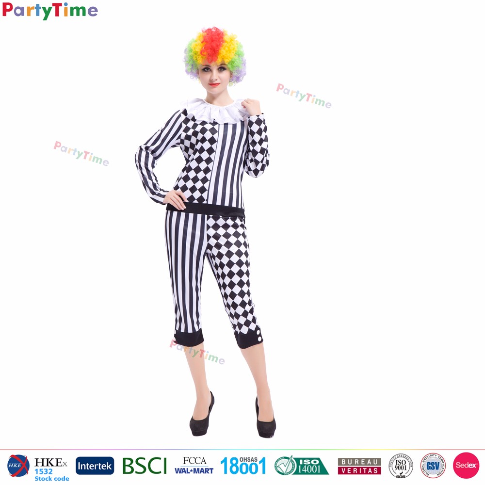 Wholesale Halloween Anime Cosplay Costume Sexy Adult Woman Clown