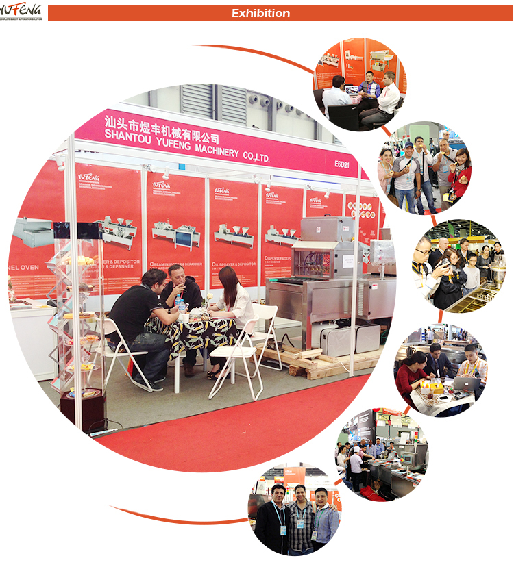 YUFENG CE Proved Automatic Horizontal Swiss Roll Cake Egg Roll Chocolate Cream Filling Machine