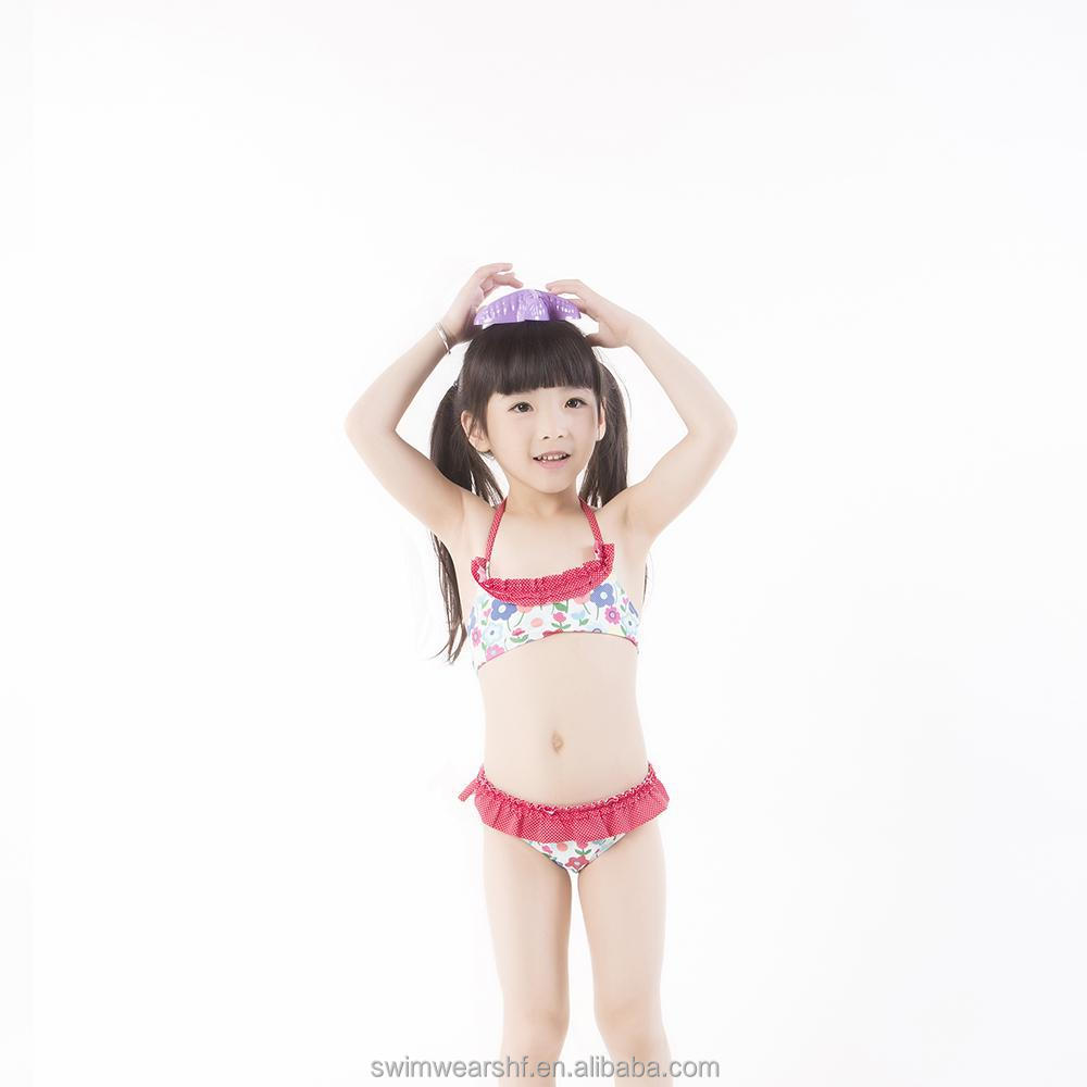卸売中国工場フラウンス付ストラップビキニ水着の女の子仕入れ・メーカー・工場