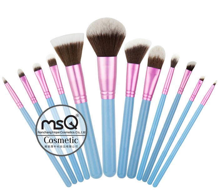 msq12個の高品質サンプル化粧品メイクアップブラシセット問屋・仕入れ・卸・卸売り