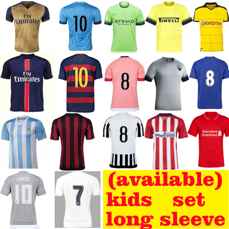 と2015パッチ、 タイ品質サッカーのジャージトップレオタード1516デビッドルイス·シルバサッカージャージ20163rd解除子供黒シャツ仕入れ・メーカー・工場