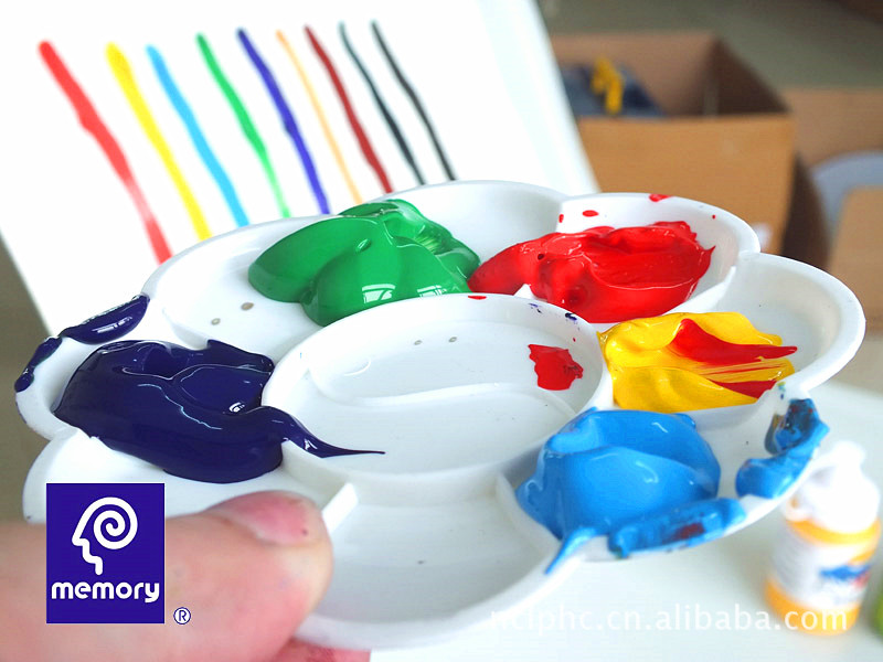 Memory 250ml Acrylic Paint With Plastic Bottles For Painting Clothes