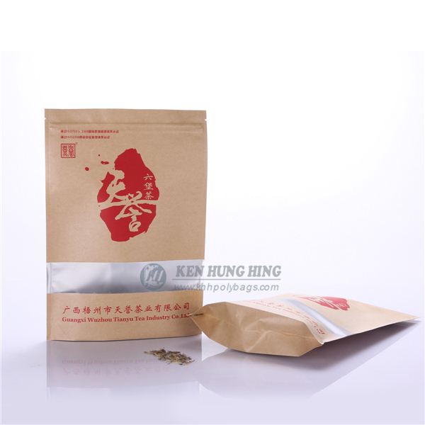 Environmentally Clear Window Kraft Paper Custom Tea Bags