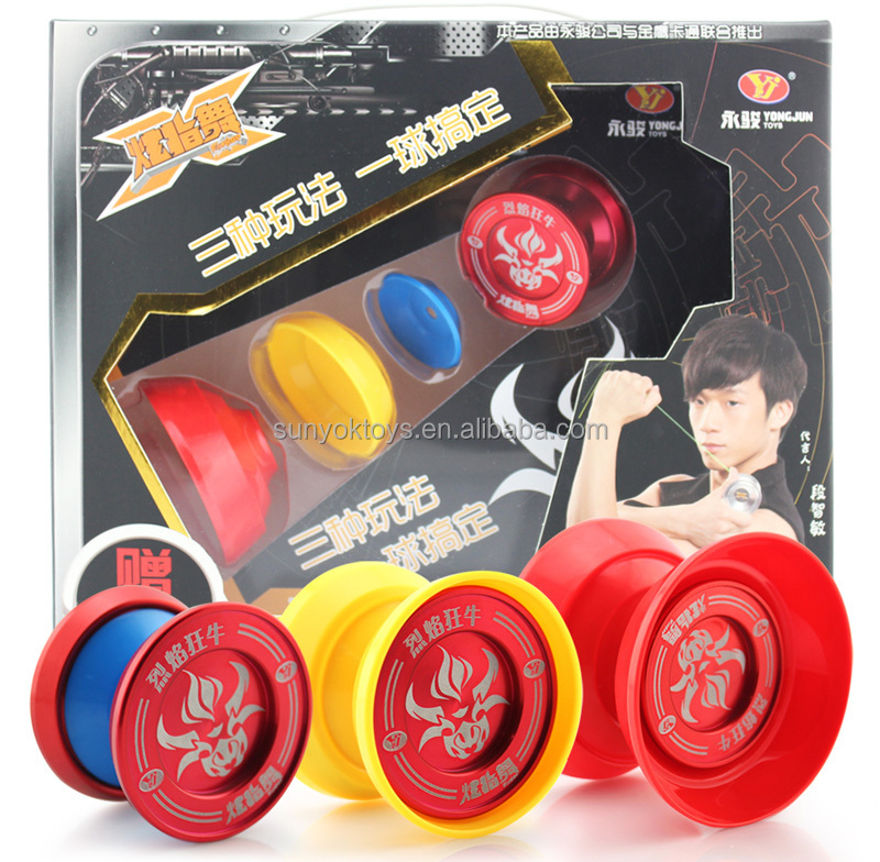 World's First 3in1 Super Yoyo Yj Professional Aluminum Yoyo For Sale
