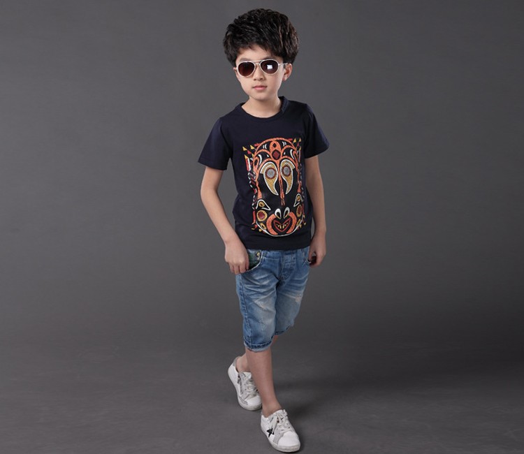 高品質の新しいファッション短い袖o- ネック男の子のt- シャツ仕入れ・メーカー・工場