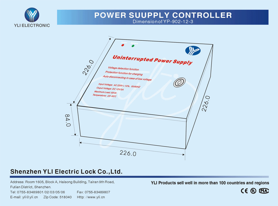 LED YP-902-12-3 UPSが付いている途切れない電源のコントローラー仕入れ・メーカー・工場
