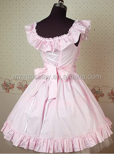 熱い販売の綿の弓ファルバラロリータドレスハロウィンパーティの衣装クリスマス美しさのためのロングドレス問屋・仕入れ・卸・卸売り