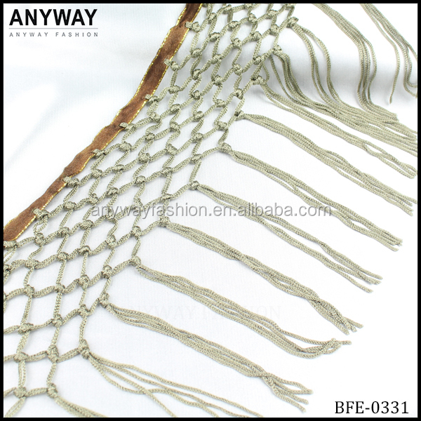 tassel trim,tassel钢琴曲 mesh gold rayon chainette fringe trim tassel fringe