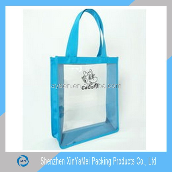 PVC Material and Handled Style tote shopping bags