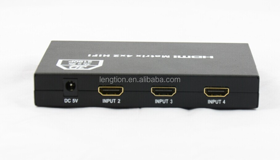 4x2の- ハイファイhdmi4x2のバージョン1.3の認証のためのフルhd1080p3dとサポート問屋・仕入れ・卸・卸売り