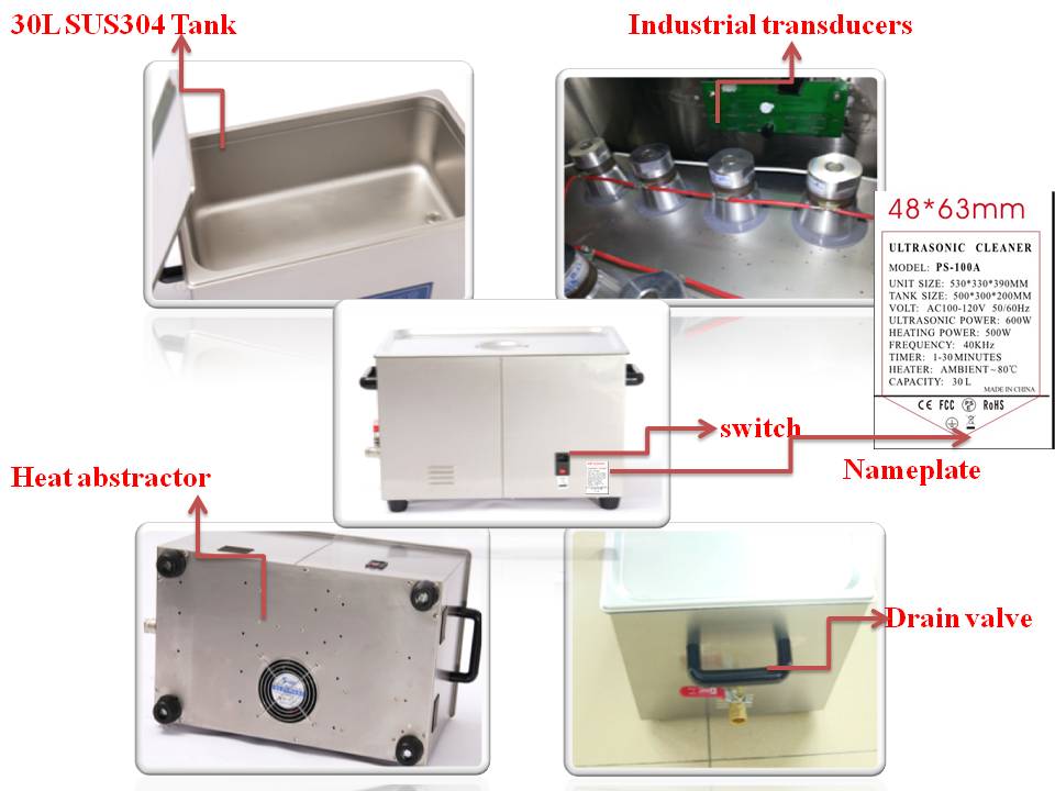 30l超音波洗浄機、 ディーゼル パティキュレートフィルタ クリーニング (ps-100a)仕入れ・メーカー・工場