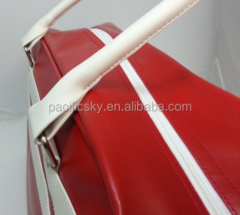 赤puの革スタイリッシュ最新2014年26リットル旅行のウィークエンドバッグ仕入れ・メーカー・工場